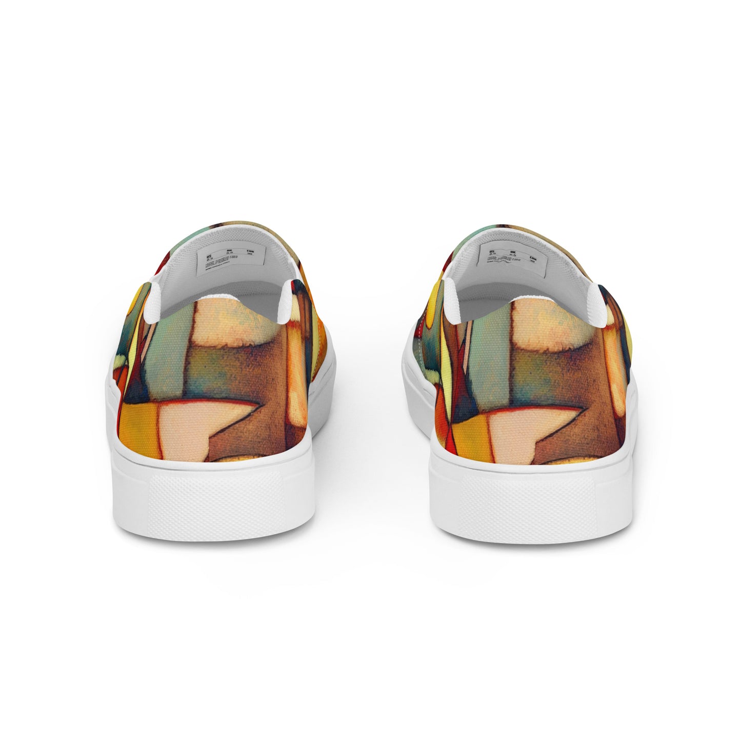 DMV 0298 Retro Art Men’s slip-on canvas shoes