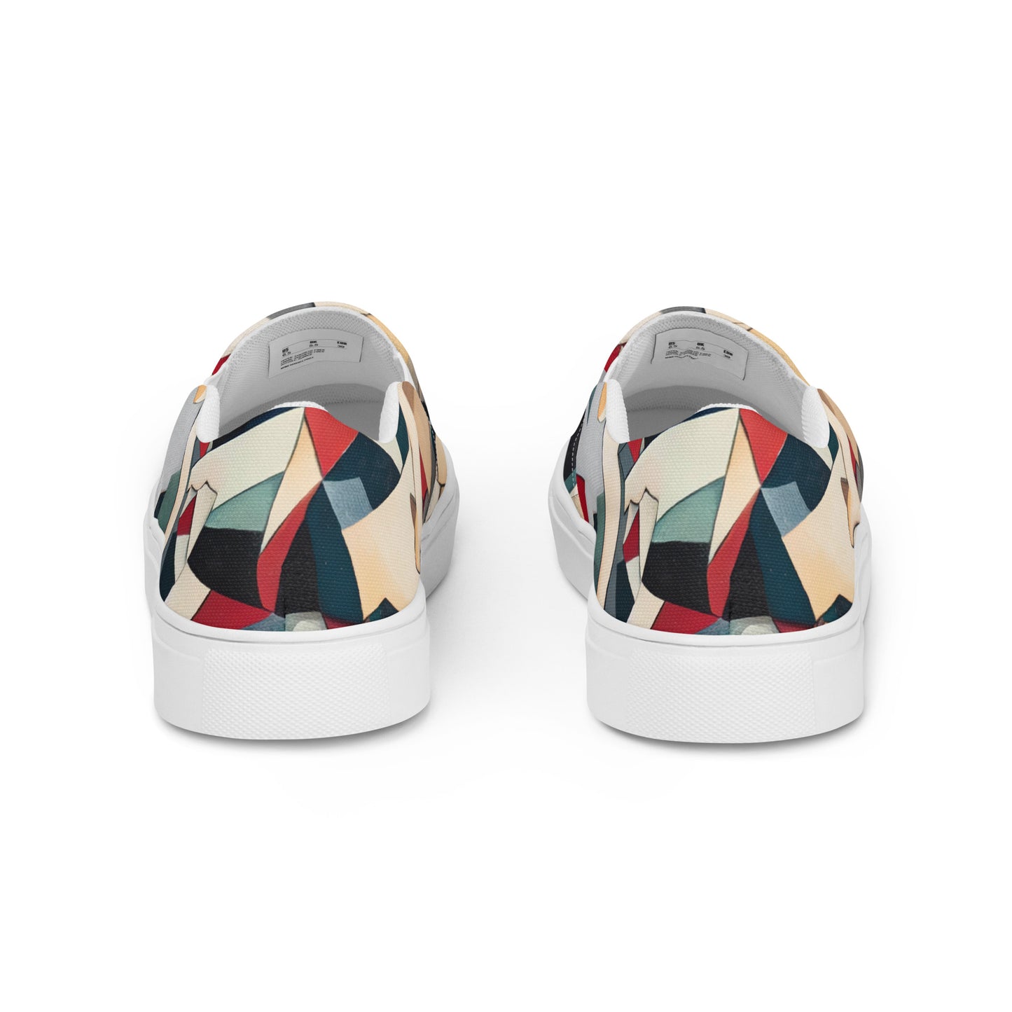 DMV 0508 Abstract Art Men’s slip-on canvas shoes