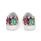 DMV 0515 Floral Men’s slip-on canvas shoes