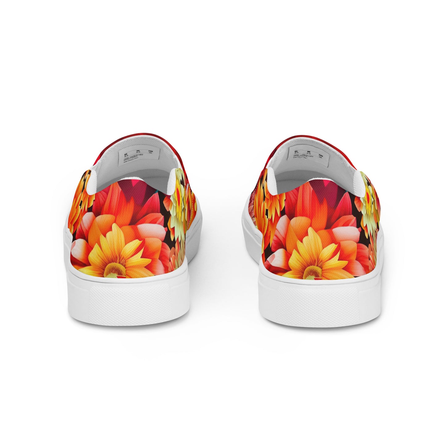 DMV 0419 Floral Men’s slip-on canvas shoes