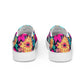 DMV 1034 Floral Men’s slip-on canvas shoes