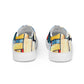 DMV 0327 Abstract Art Men’s slip-on canvas shoes