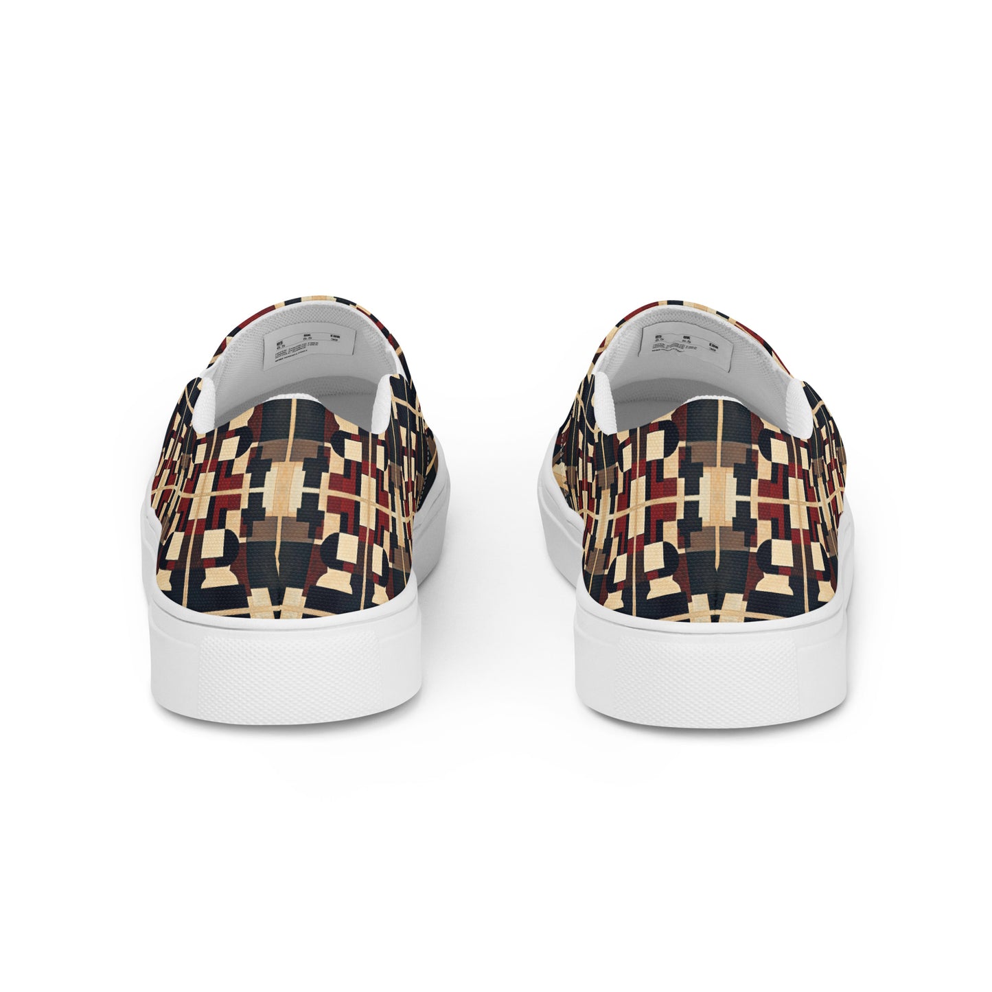 DMV 2020 Geo Boho Men’s slip-on canvas shoes