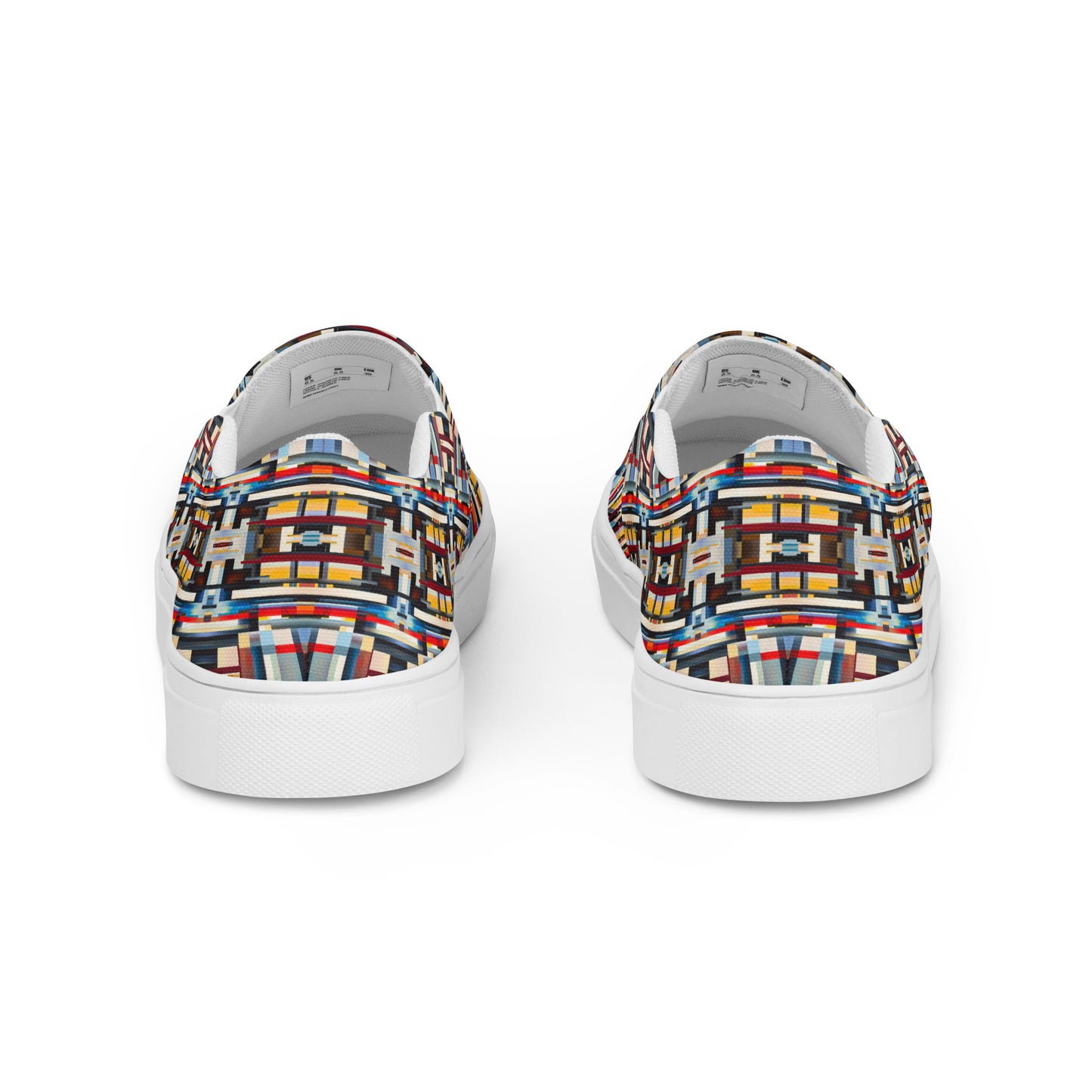 DMV 1879 Geo Boho Men’s slip-on canvas shoes