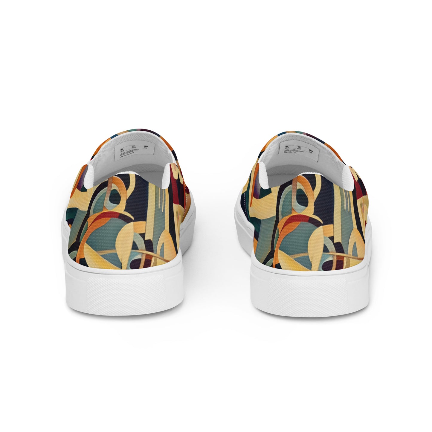 DMV 0715 Retro Art Men’s slip-on canvas shoes