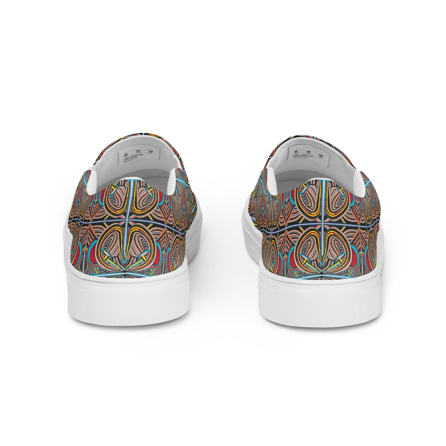 DMV 1021 Conceptual Artsy Men’s slip-on canvas shoes