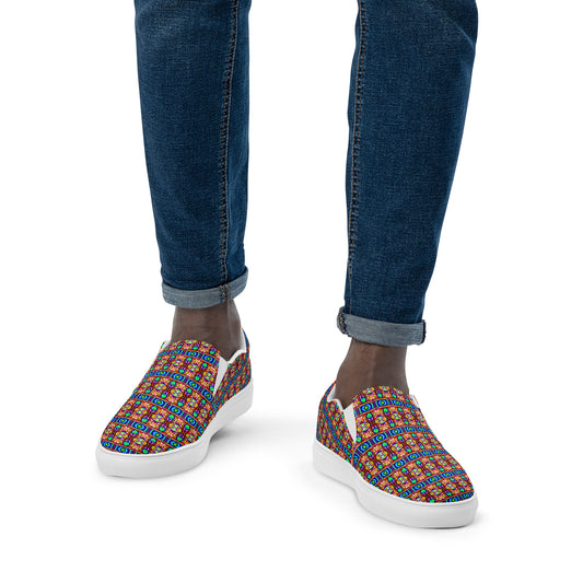 DMV 0245 Psy Artsy Men’s slip-on canvas shoes