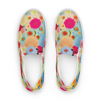 DMV 0106 Floral Men’s slip-on canvas shoes