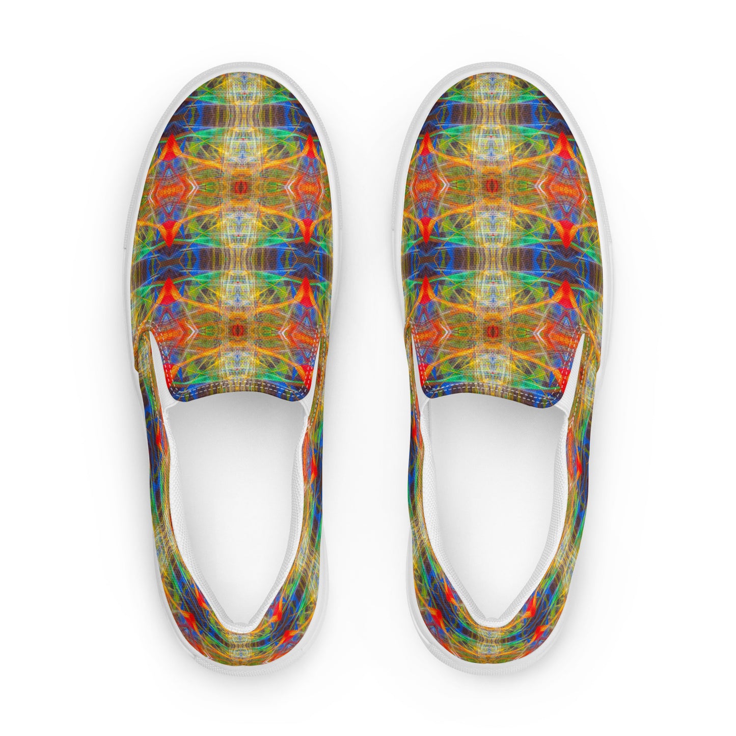 DMV 0191 Avant Garde Artsy Men’s slip-on canvas shoes