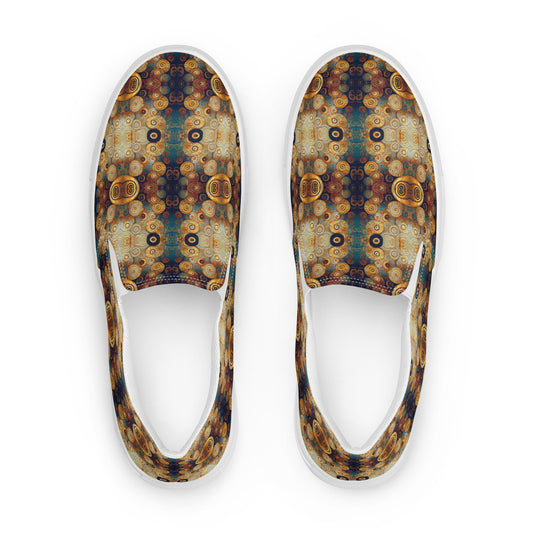 DMV 0183 Chic Boho Men’s slip-on canvas shoes