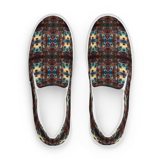 DMV 0188 Conceptual Artsy Men’s slip-on canvas shoes