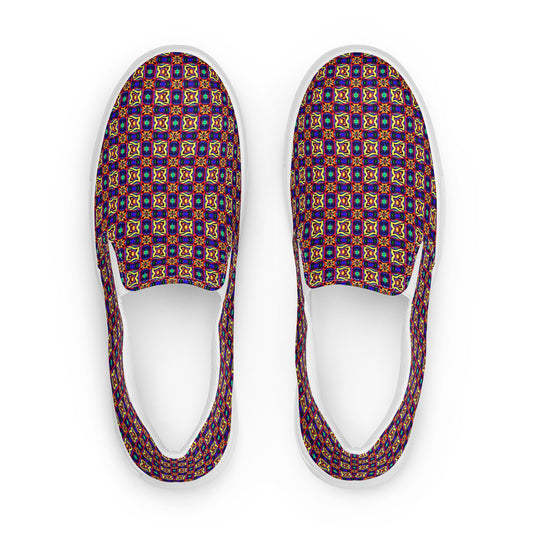 DMV 0199 Chic Boho Men’s slip-on canvas shoes