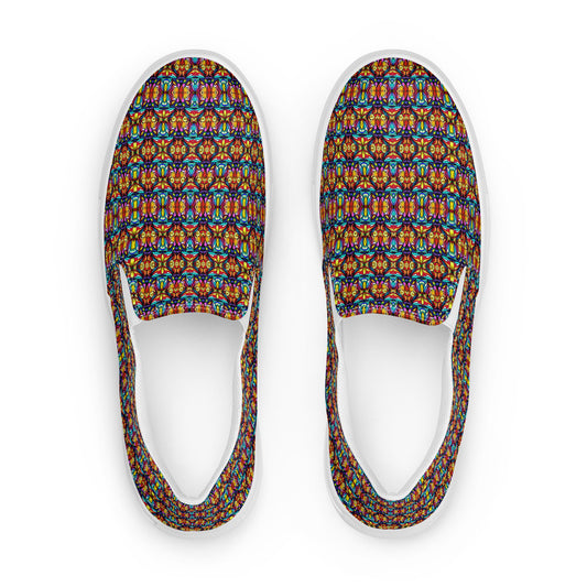 DMV 1863 Psy Artsy Men’s slip-on canvas shoes