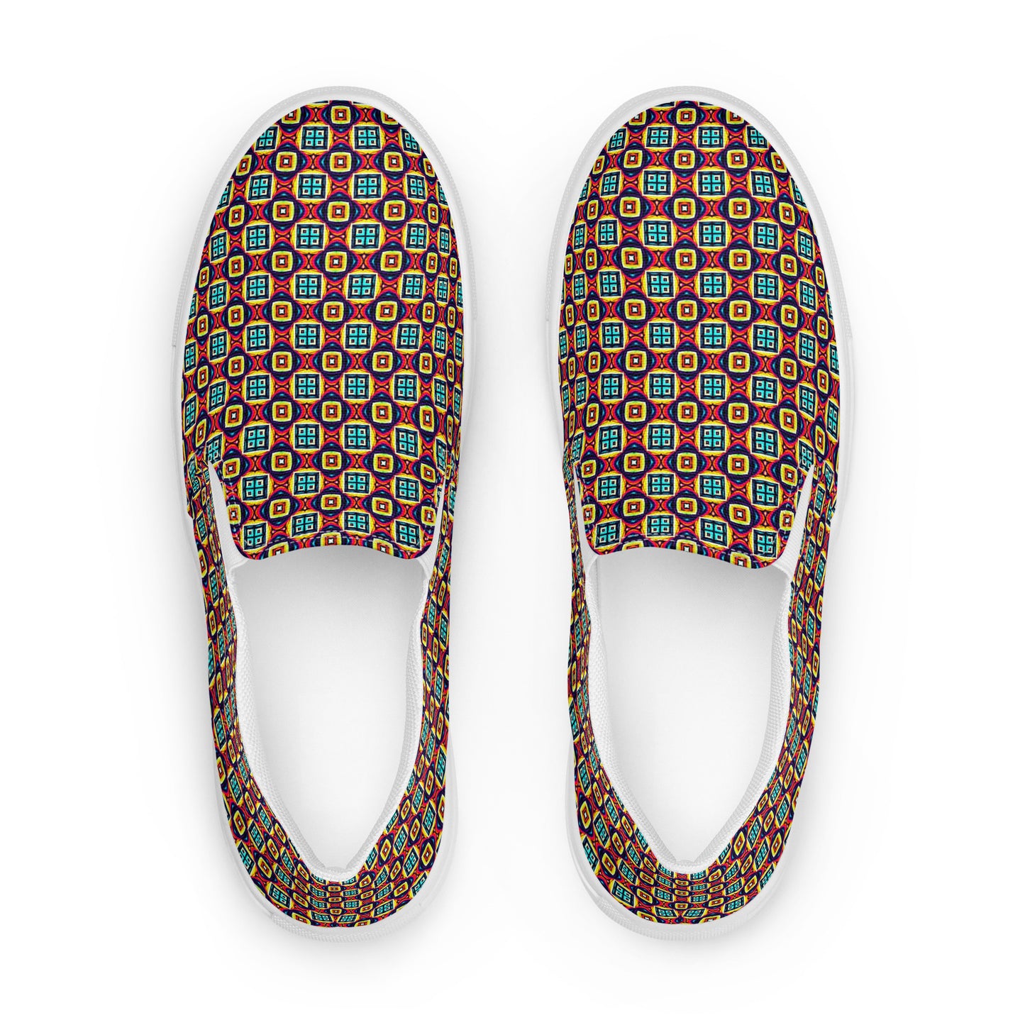 DMV 0689 Chic Boho Men’s slip-on canvas shoes