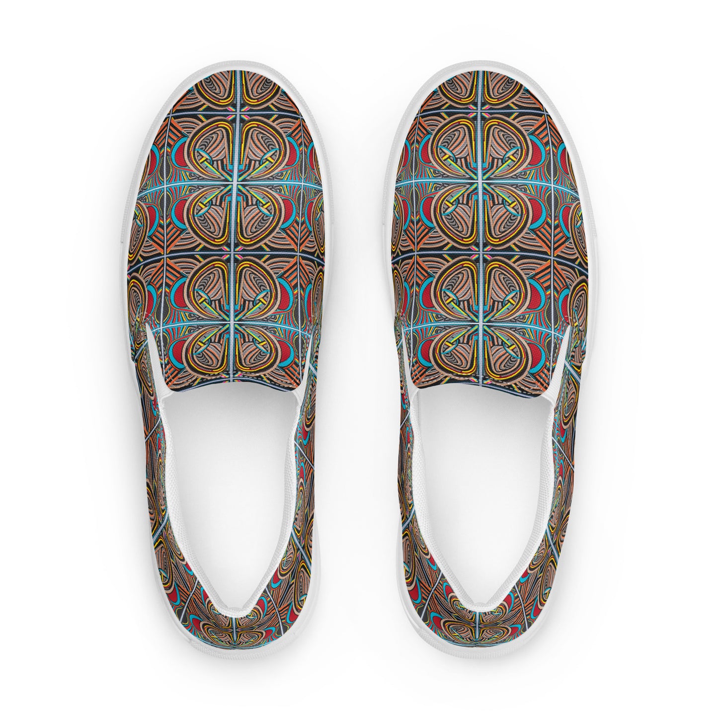 DMV 1021 Conceptual Artsy Men’s slip-on canvas shoes