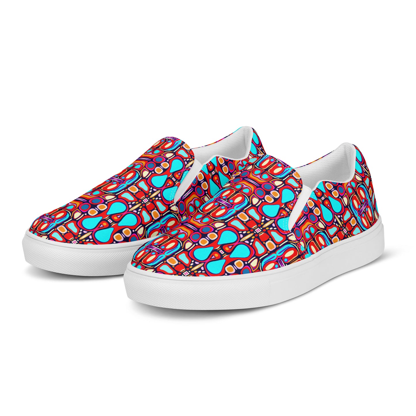 DMV 0094 Vintage Artsy Men’s slip-on canvas shoes