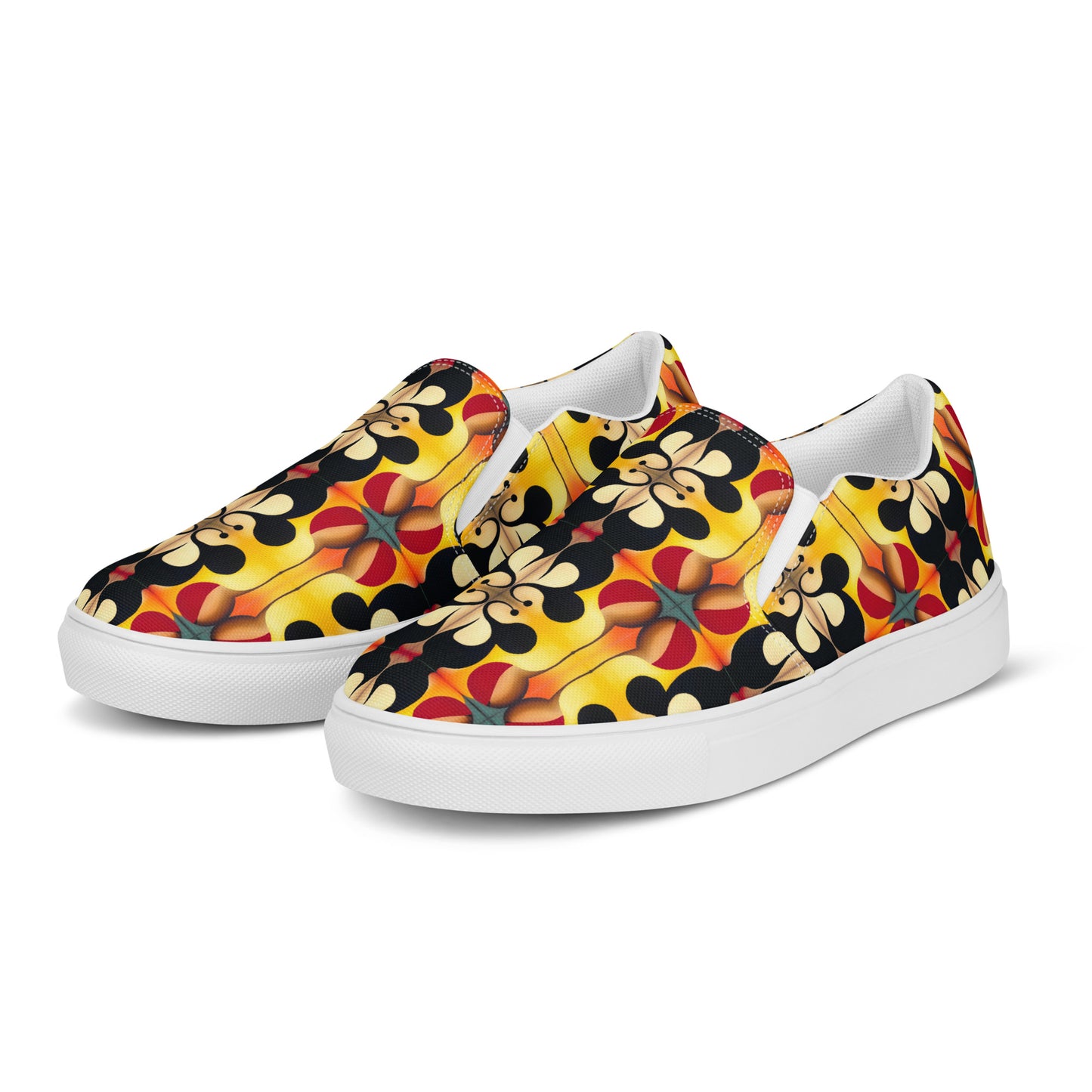 DMV 0215 Vintage Artsy Men’s slip-on canvas shoes