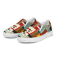 DMV 0413 Abstract Art Men’s slip-on canvas shoes