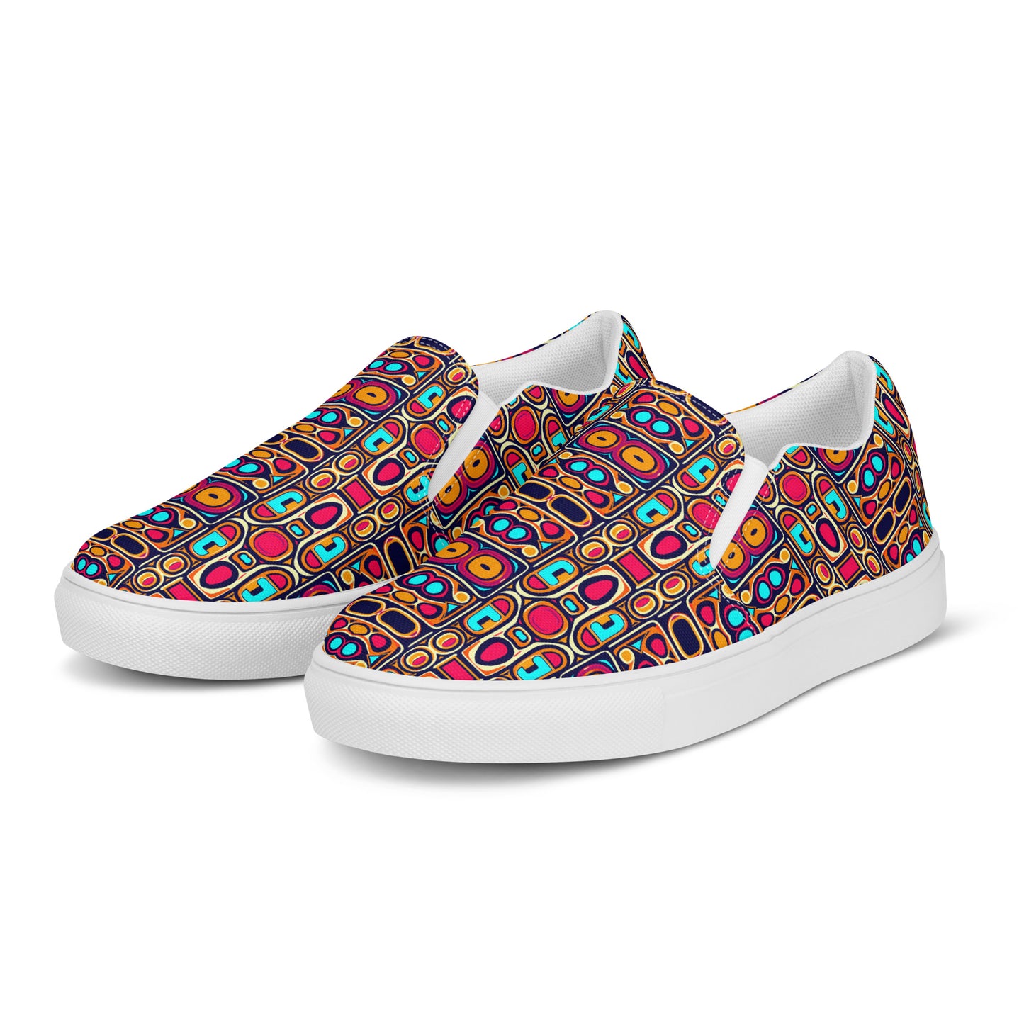 DMV 0185 Vintage Artsy Men’s slip-on canvas shoes