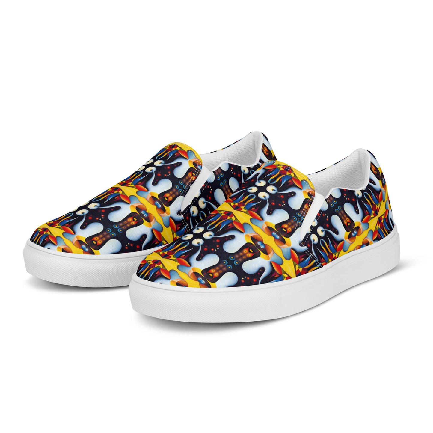 DMV 1314 Vintage Artsy Men’s slip-on canvas shoes