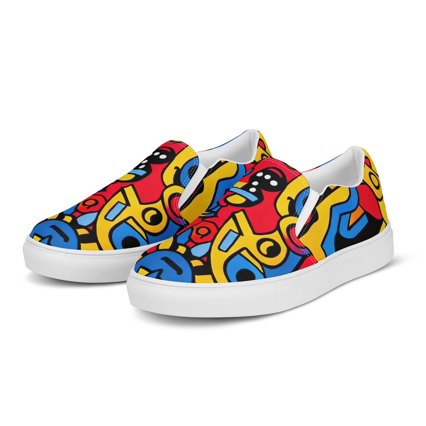 DMV 0714 Psy Art Men’s slip-on canvas shoes