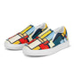 DMV 0327 Abstract Art Men’s slip-on canvas shoes