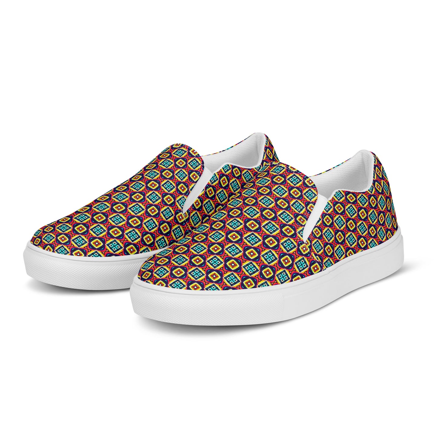 DMV 0689 Chic Boho Men’s slip-on canvas shoes