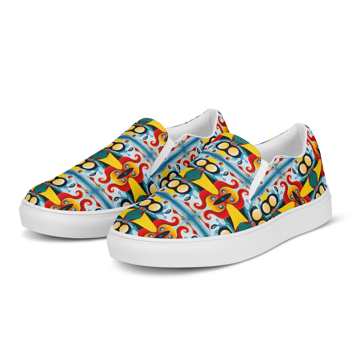 DMV 0498 Vintage Artsy Men’s slip-on canvas shoes