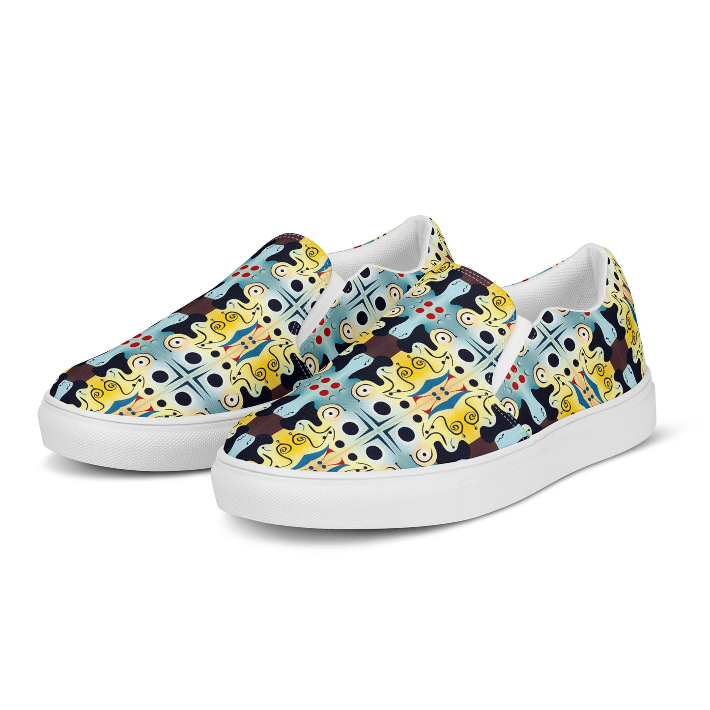 DMV 0639 Vintage Artsy Men’s slip-on canvas shoes