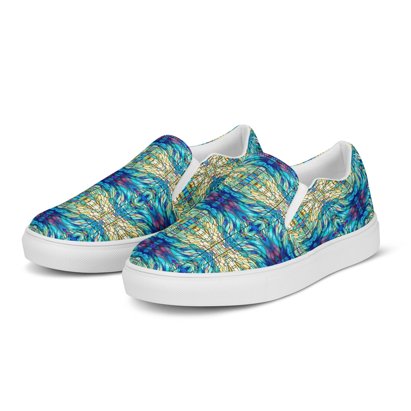 DMV 1219 Chic Boho Men’s slip-on canvas shoes