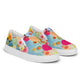 DMV 0106 Floral Men’s slip-on canvas shoes