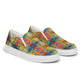 DMV 0191 Avant Garde Artsy Men’s slip-on canvas shoes