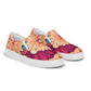 DMV 0293 Floral Men’s slip-on canvas shoes