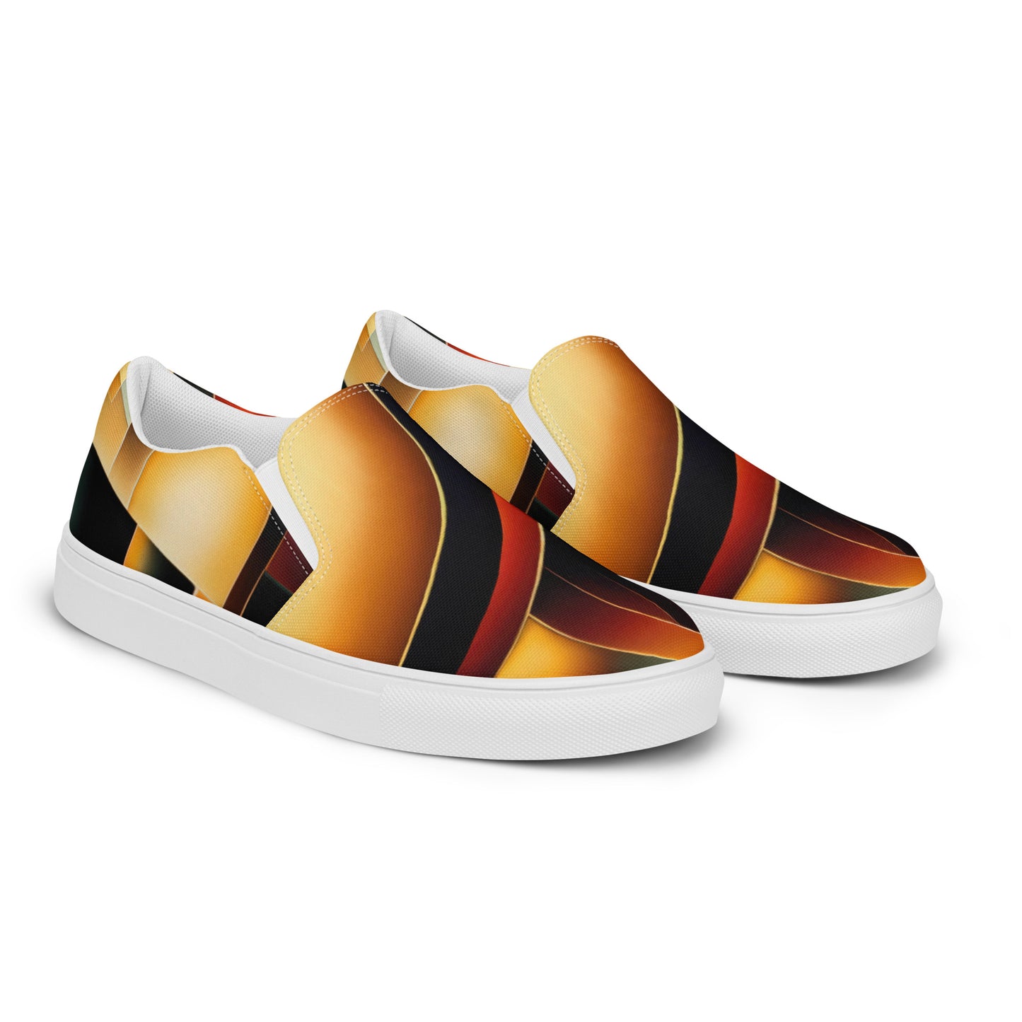 DMV 0261 Retro Art Men’s slip-on canvas shoes