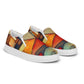 DMV 0298 Retro Art Men’s slip-on canvas shoes