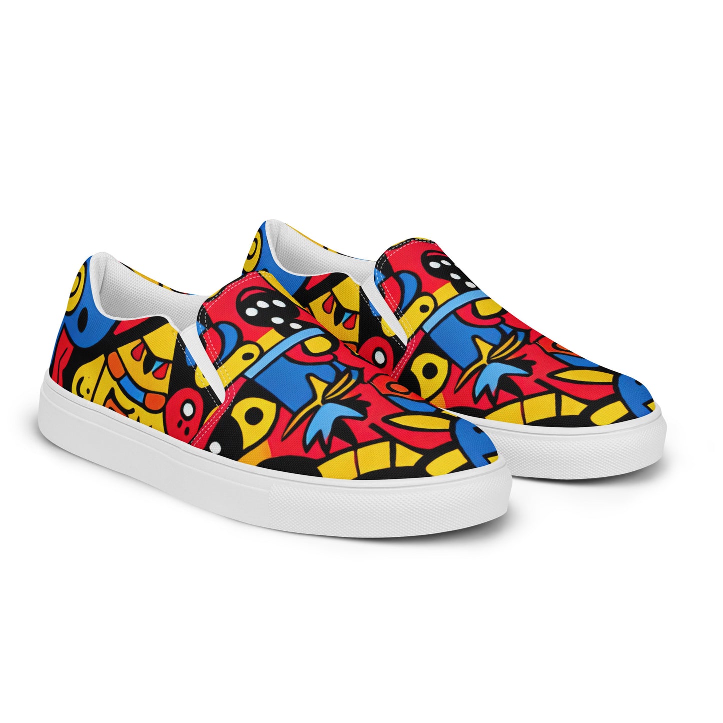 DMV 0714 Psy Art Men’s slip-on canvas shoes