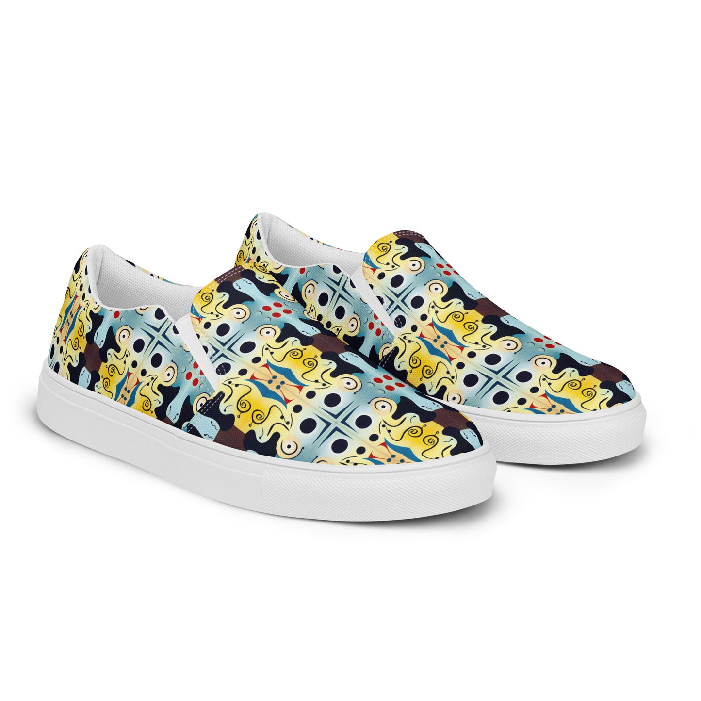 DMV 0639 Vintage Artsy Men’s slip-on canvas shoes