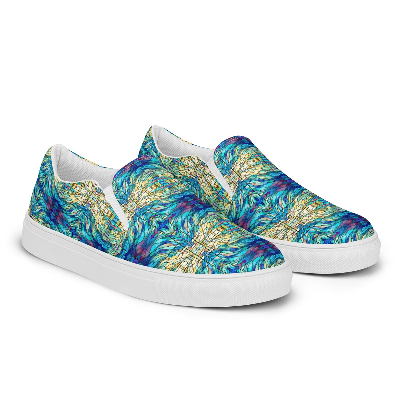 DMV 1219 Chic Boho Men’s slip-on canvas shoes