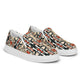 DMV 0380 Geo Boho Men’s slip-on canvas shoes