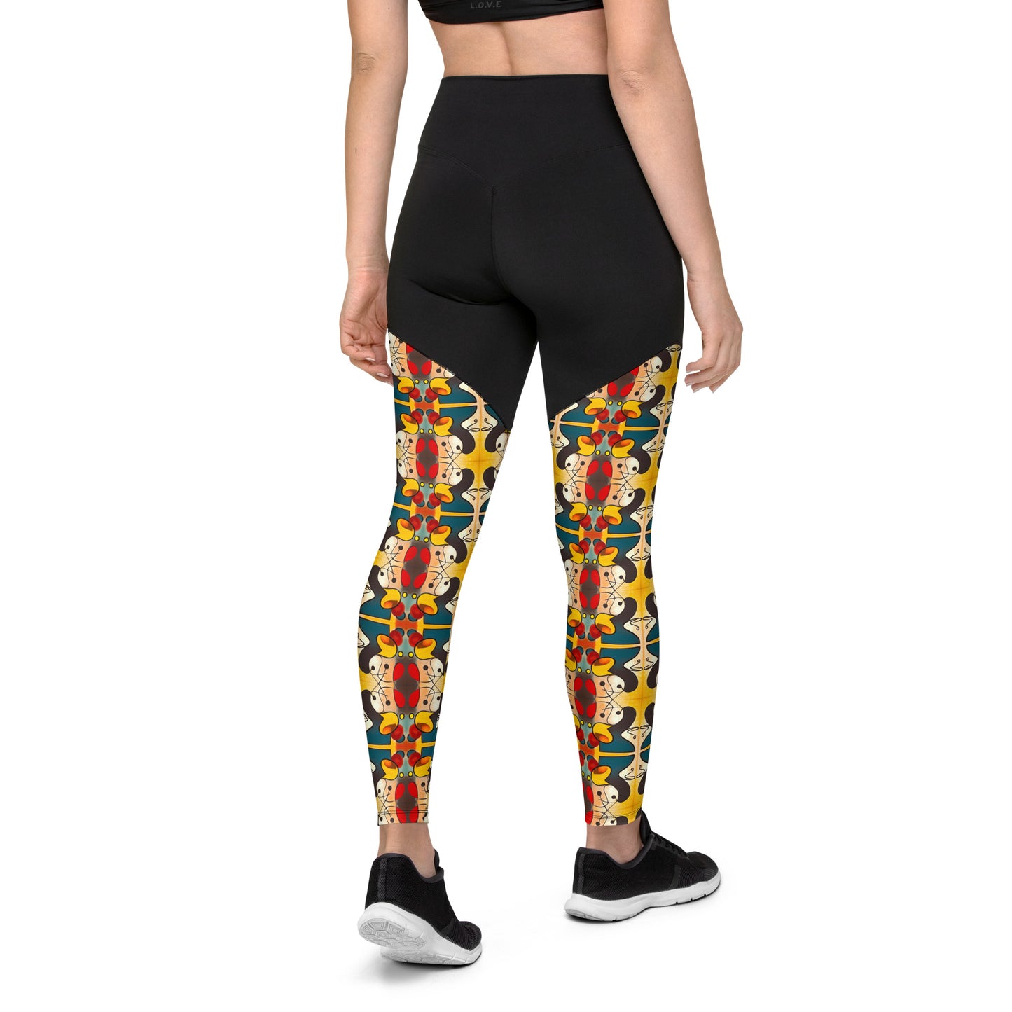 DMV 0281 Vintage Artsy Sports Leggings