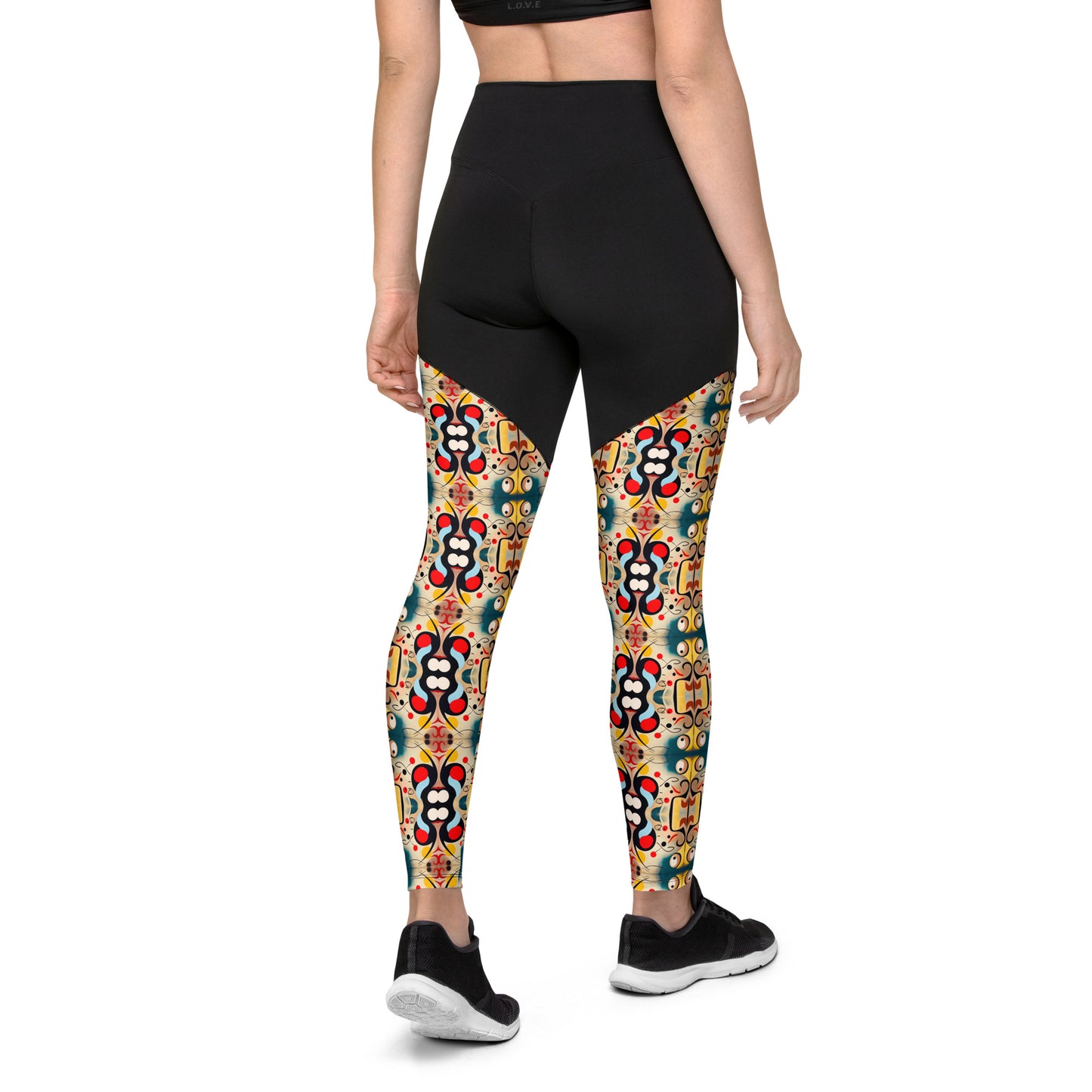 DMV 0040 Vintage Artsy Sports Leggings