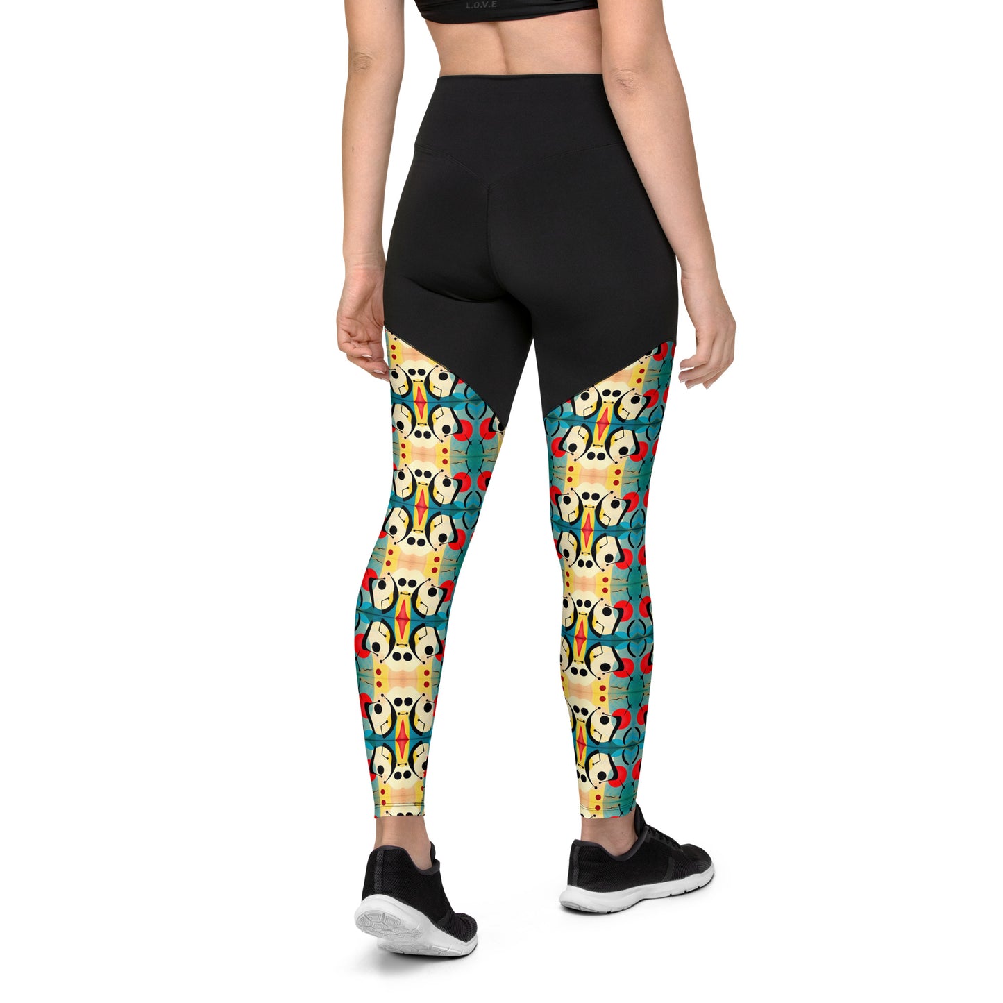 DMV 0044 Vintage Artsy Sports Leggings