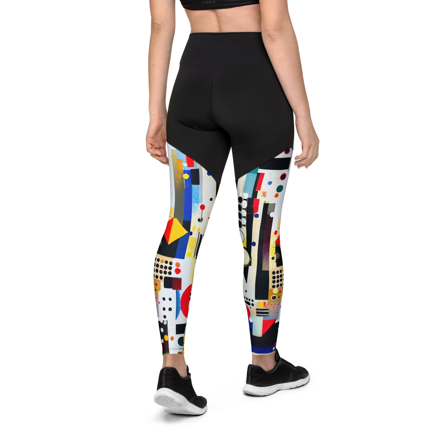 DMV 0124 Retro Art Sports Leggings