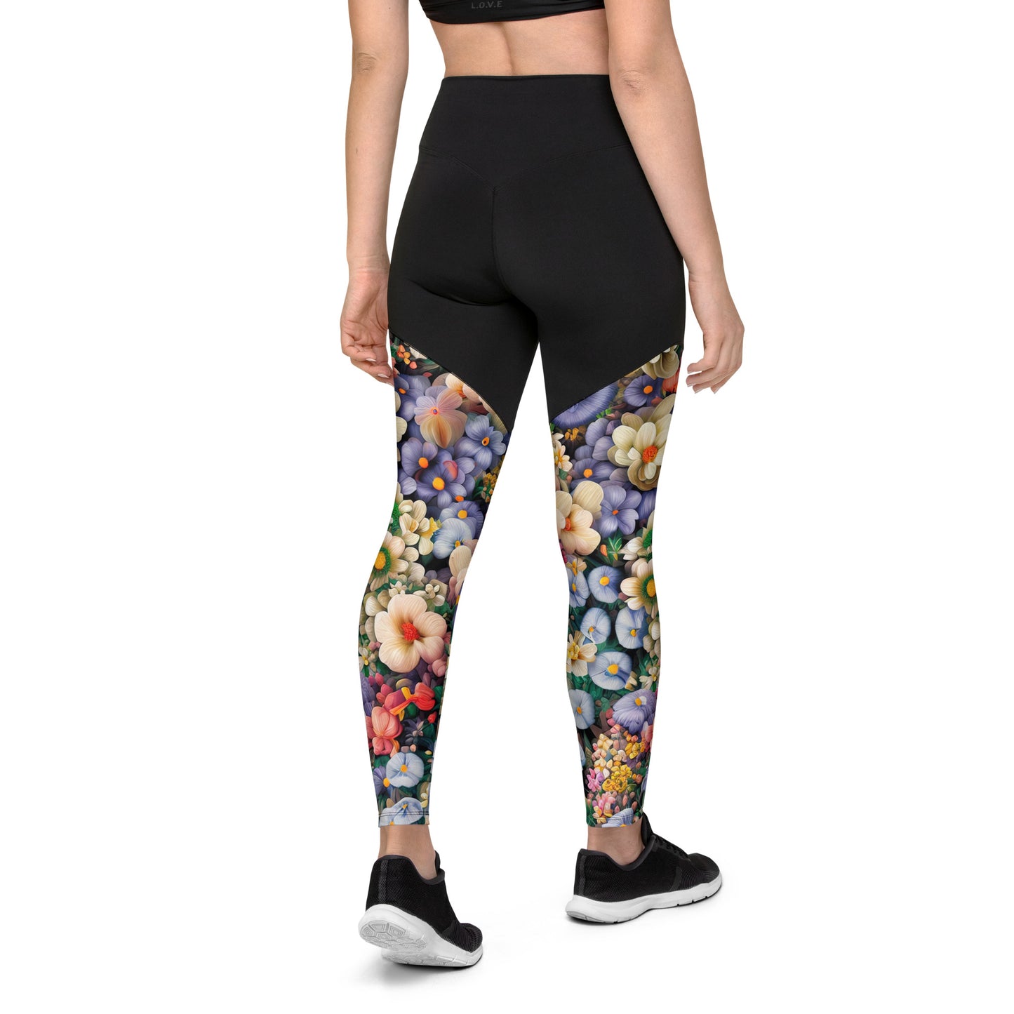 DMV 0114 Floral Sports Leggings