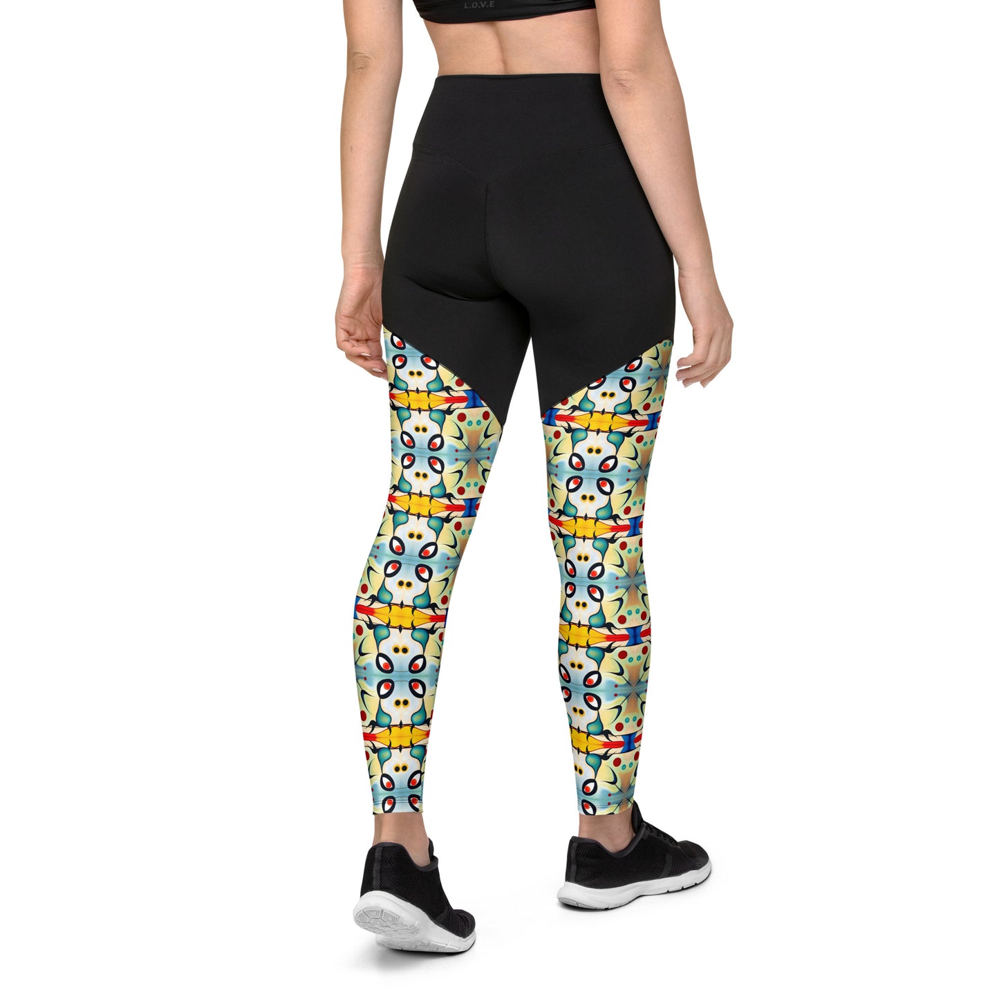 DMV 0102 Vintage Artsy Sports Leggings