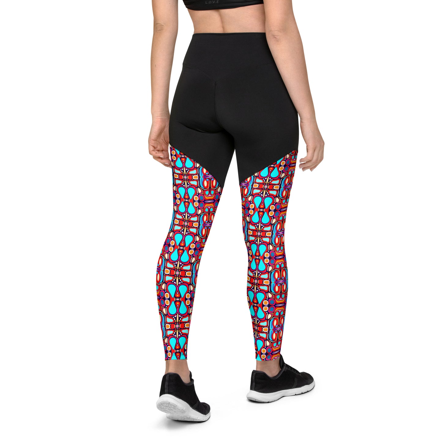 DMV 0094 Vintage Artsy Sports Leggings