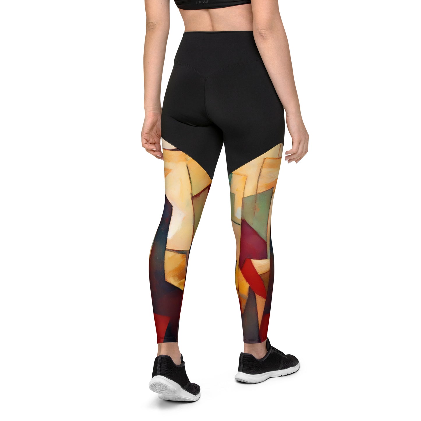 DMV 0251 Abstract Art Sports Leggings