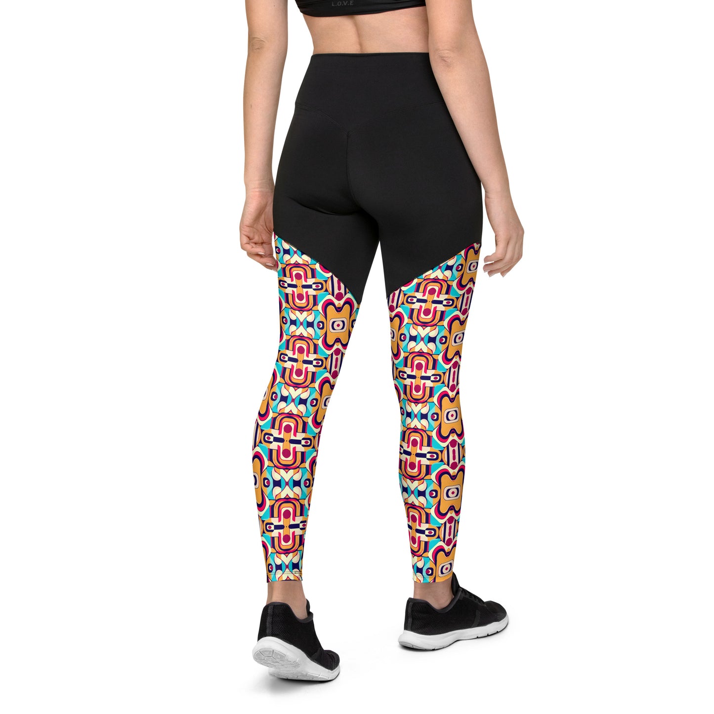 DMV 0160 Vintage Artsy Sports Leggings