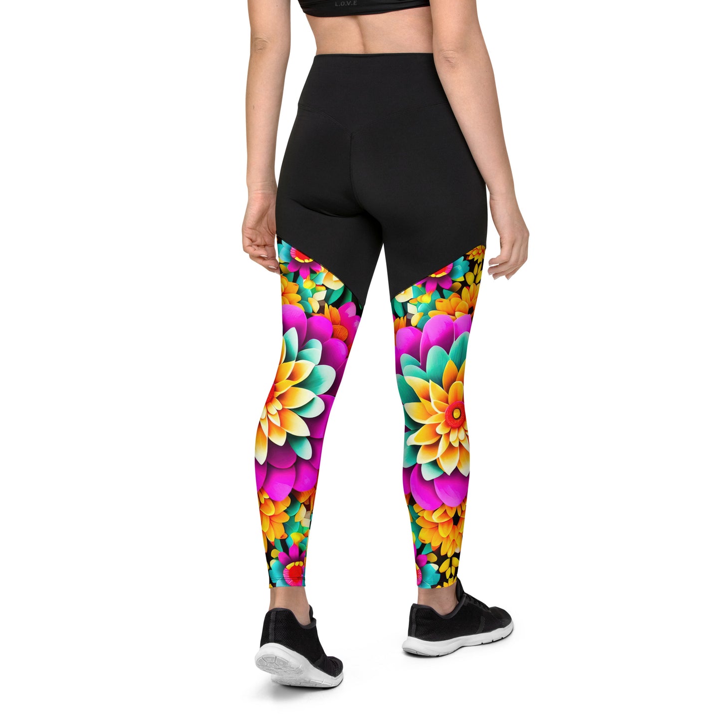 DMV 0250 Floral Sports Leggings