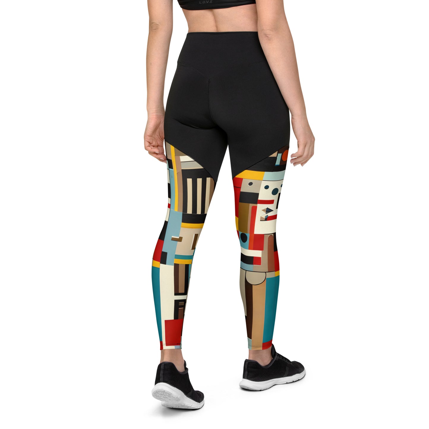 DMV 0413 Abstract Art Sports Leggings